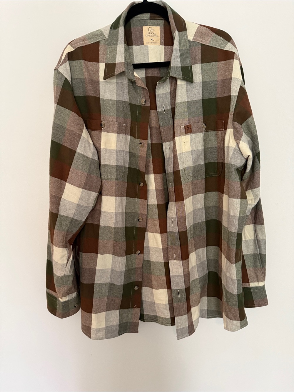Mens ducks unlimited flannel